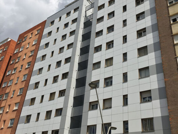 rehabilitación fachada ventilada